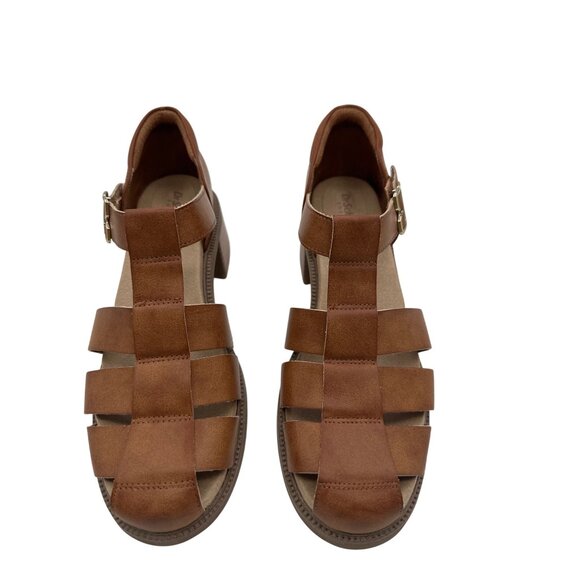 Dr. Scholl’s 10 Women’s Brown Strappy Slip On Sandals Brown - Picture 2 of 11